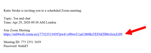 zoom meeting url